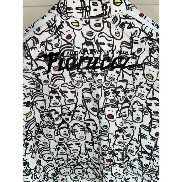 NEW ADIDAS ORIGINALS WOMENS FIORUCCI "FACES" TREFOIL TRACK JACKET Set~ MEDIUM - Picture 7 of 12